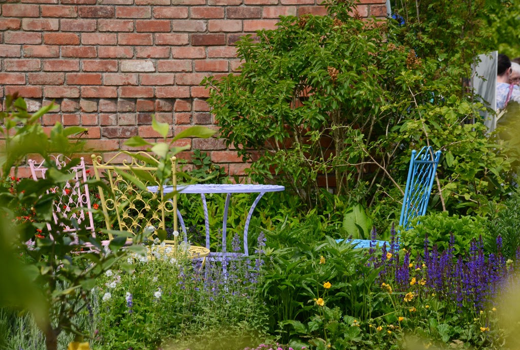 dziki naturalistyczny ogród pełen kolorowych kwiatów